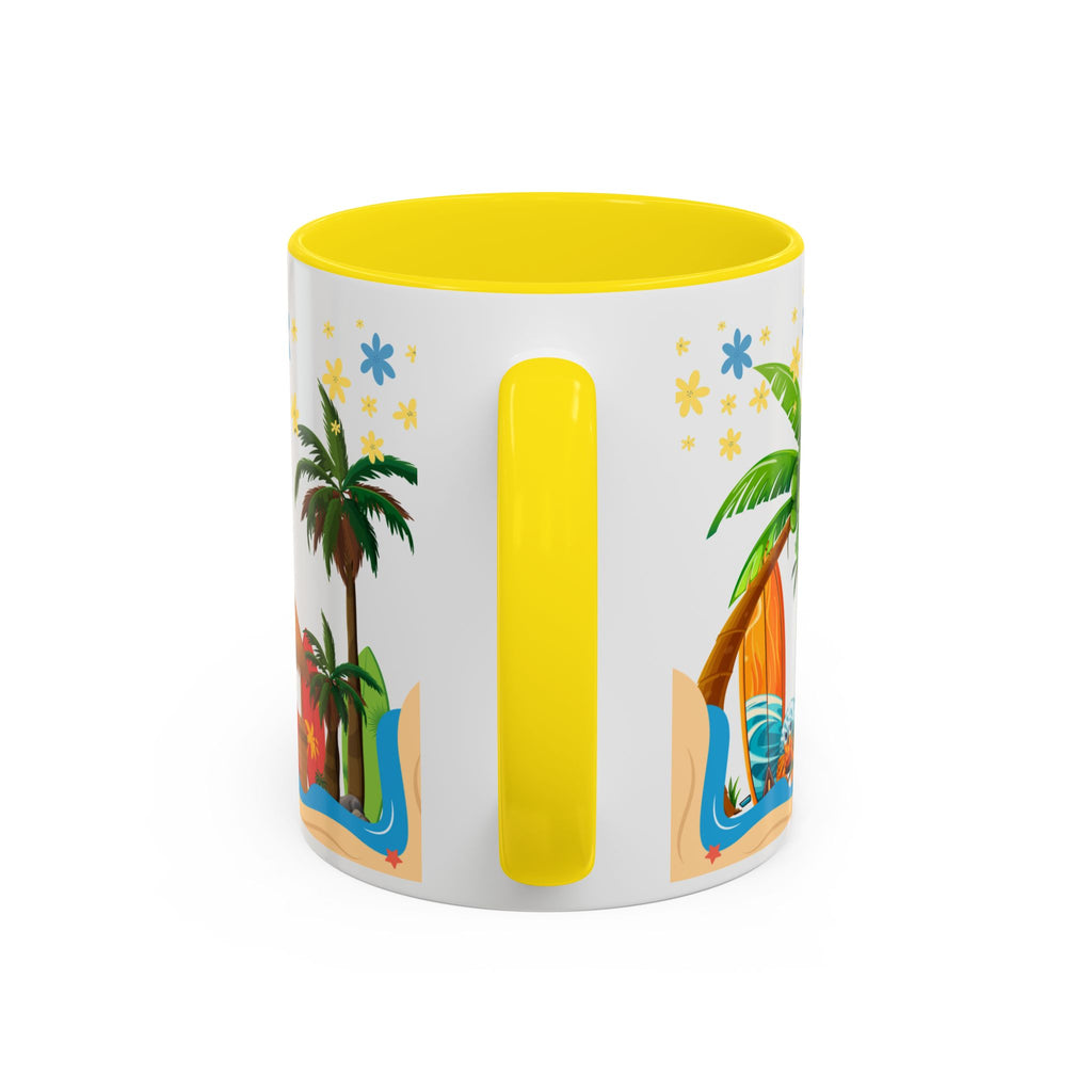 🌴 Tropical Beach Mug ☕ (11/15oz)