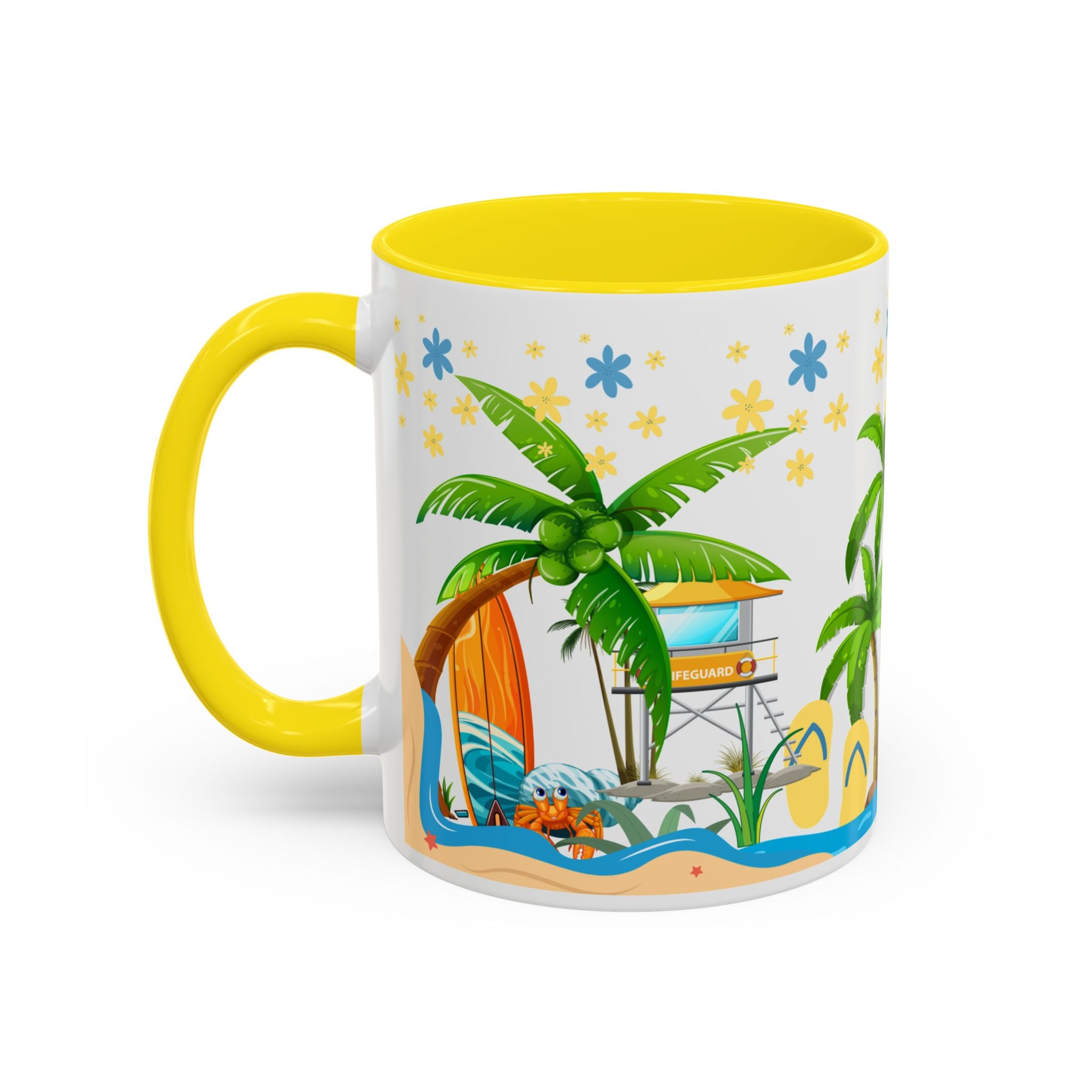 🌴 Tropical Beach Mug ☕ (11/15oz)