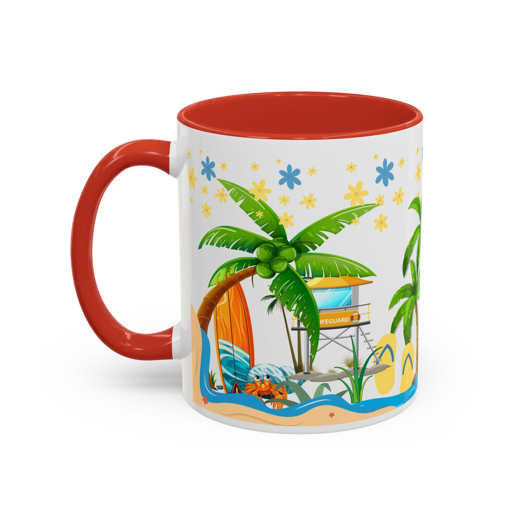 🌴 Tropical Beach Mug ☕ (11/15oz)