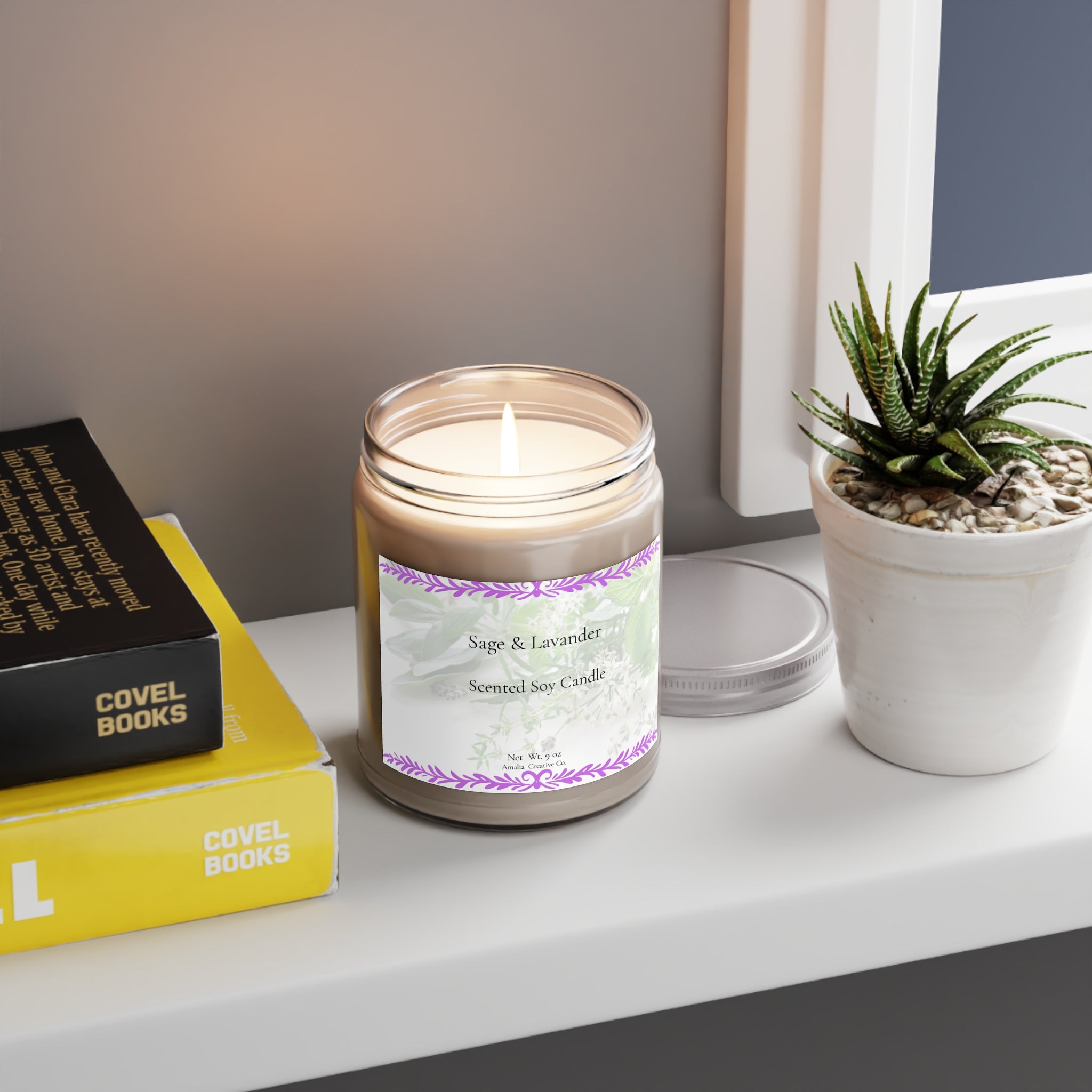 💖 Sage & Lavender Candle – Calm & Relaxing Vibes 🌿✨