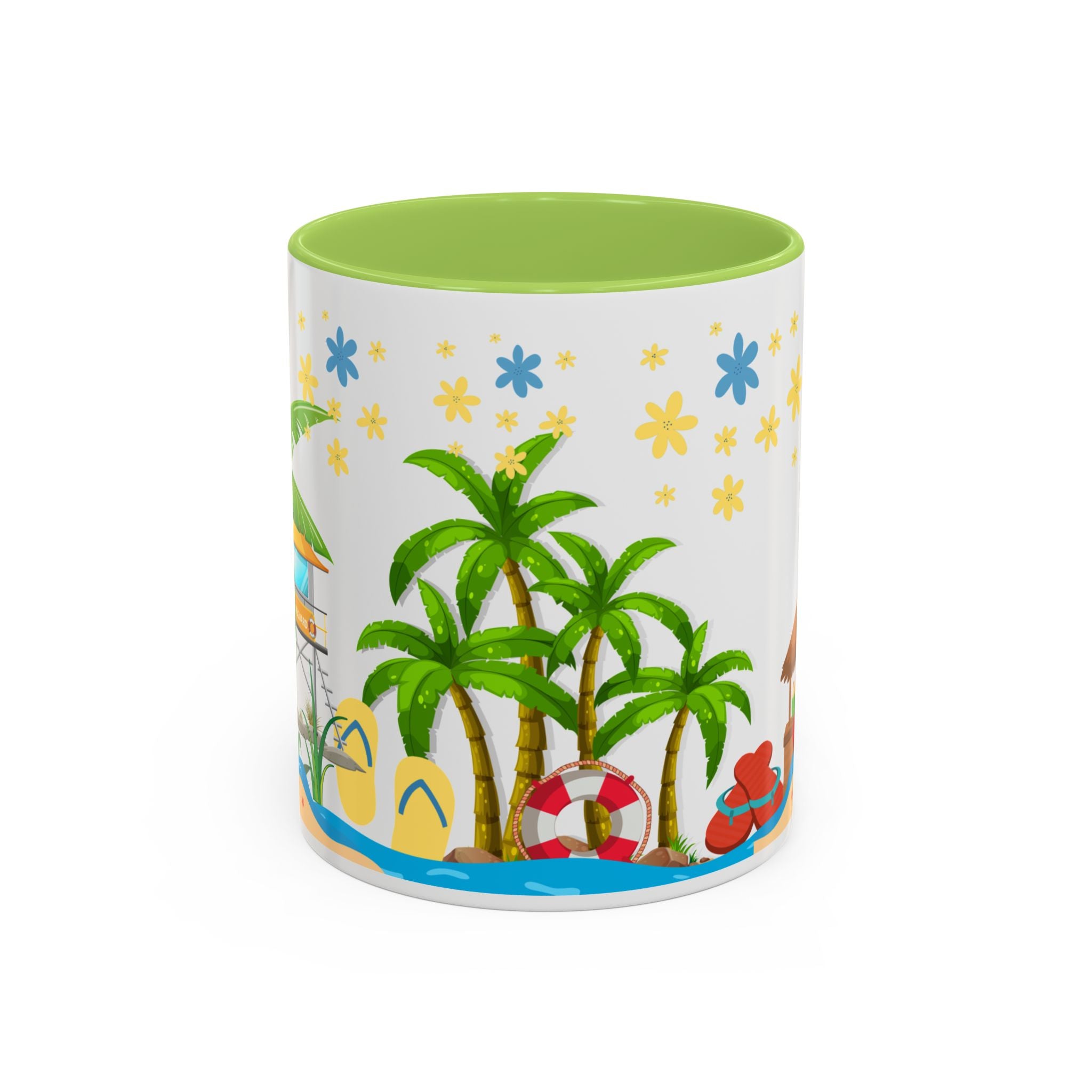 🌴 Tropical Beach Mug ☕ (11/15oz)