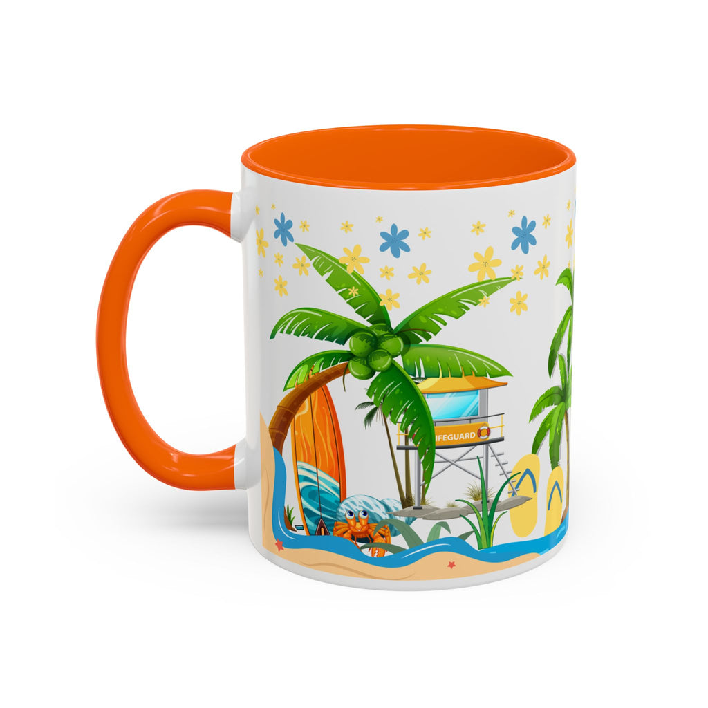🌴 Tropical Beach Mug ☕ (11/15oz)