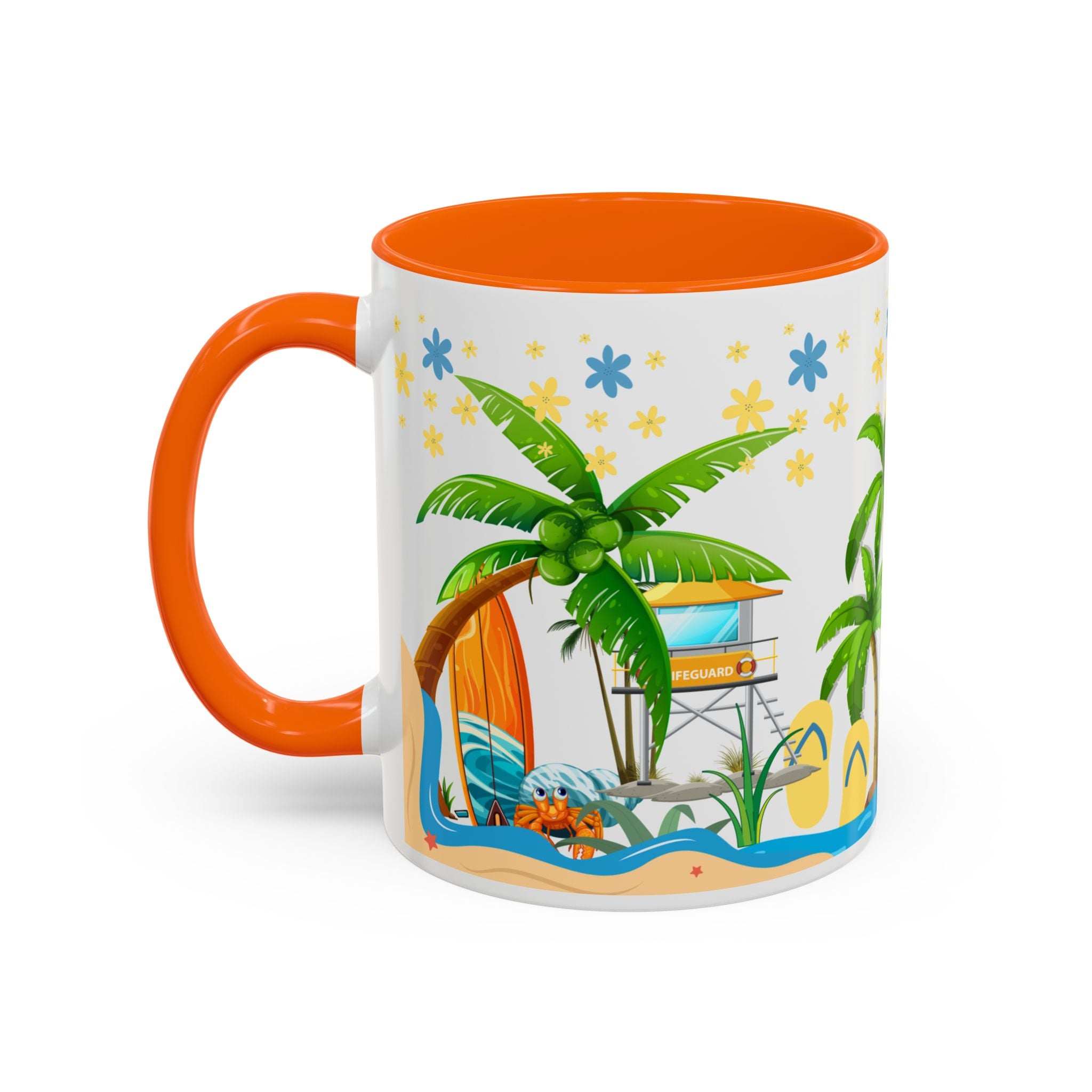 🌴 Tropical Beach Mug ☕ (11/15oz)