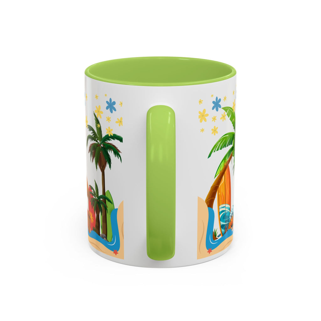 🌴 Tropical Beach Mug ☕ (11/15oz)