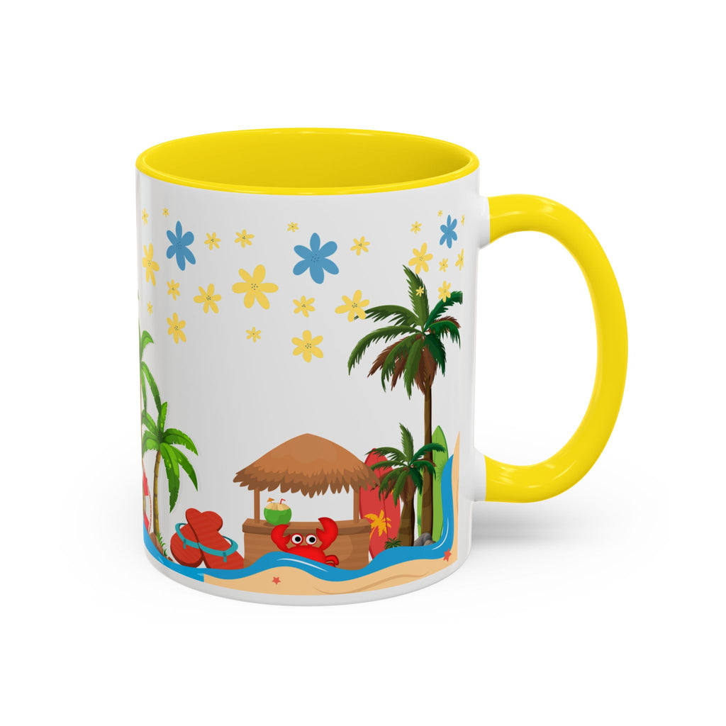 🌴 Tropical Beach Mug ☕ (11/15oz)