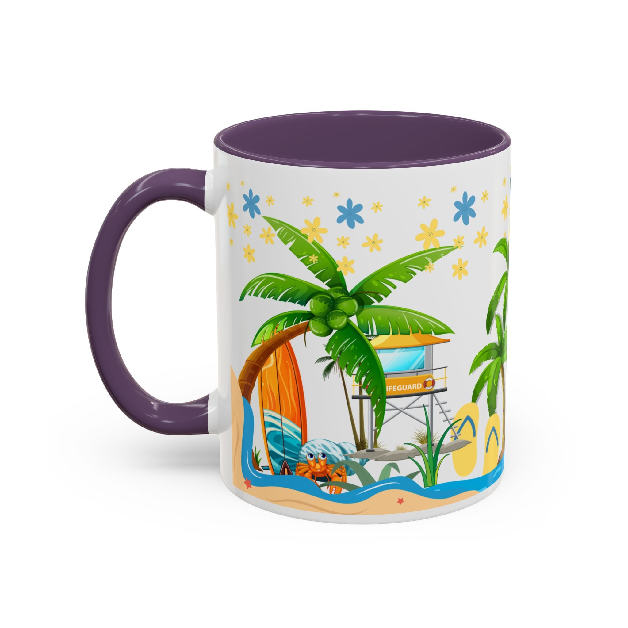 🌴 Tropical Beach Mug ☕ (11/15oz)