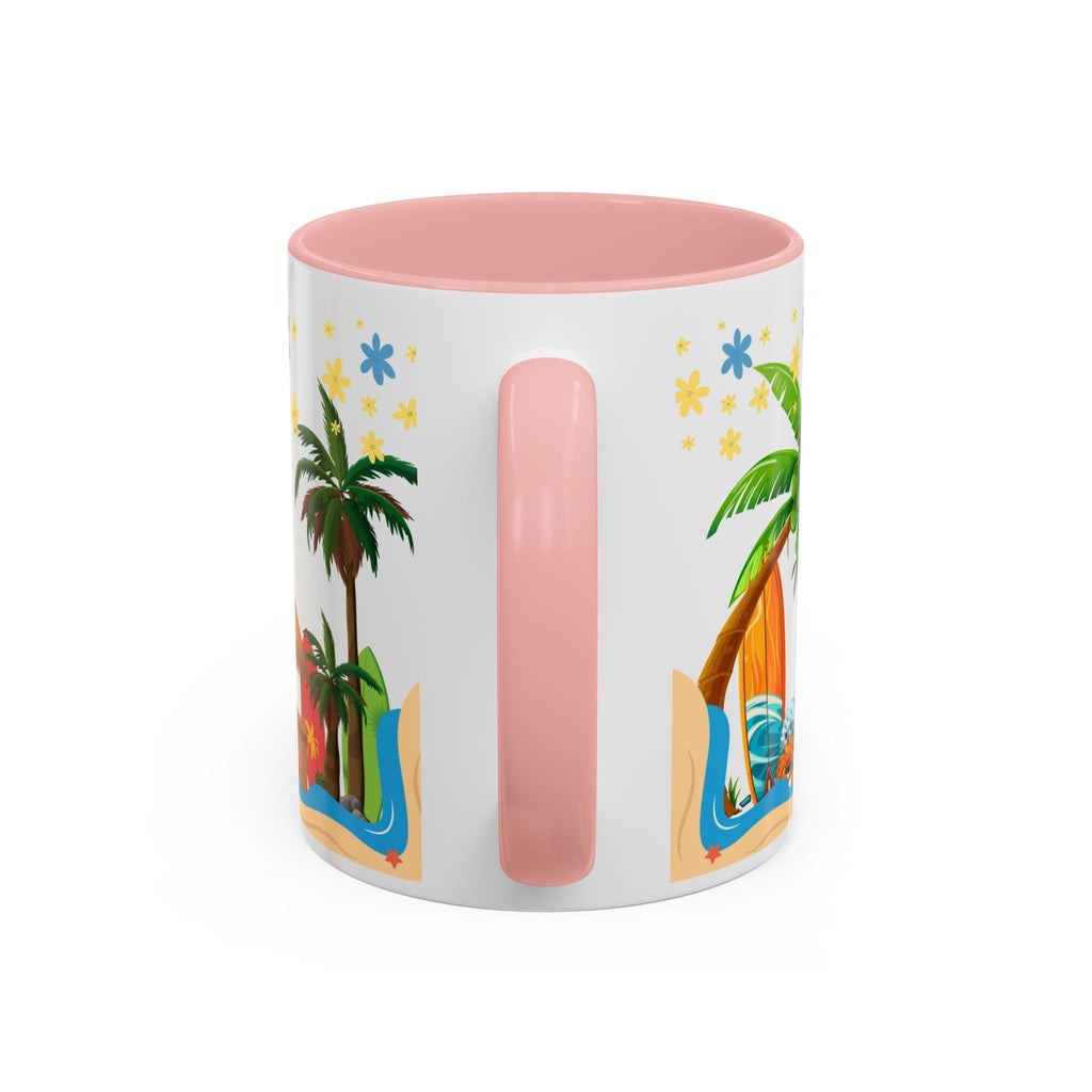🌴 Tropical Beach Mug ☕ (11/15oz)