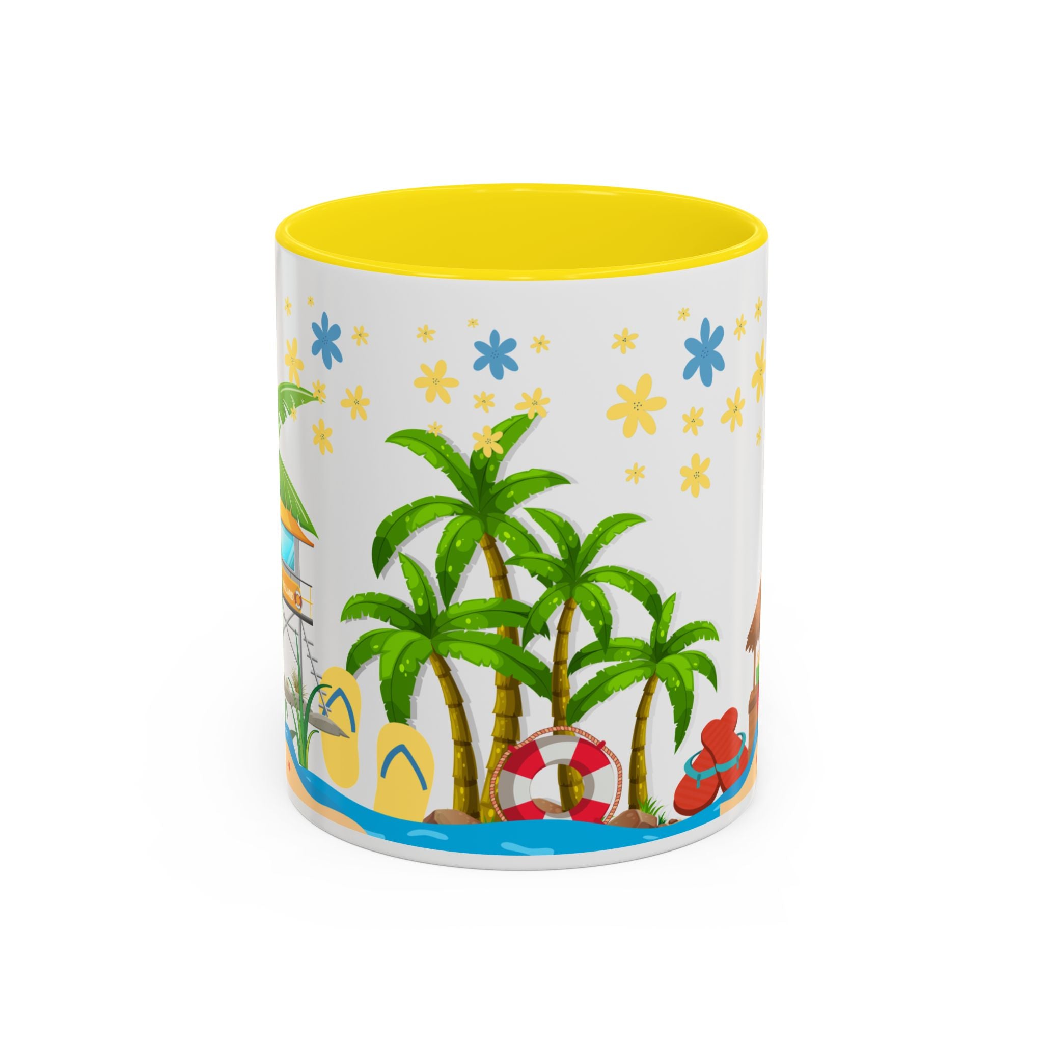 🌴 Tropical Beach Mug ☕ (11/15oz)
