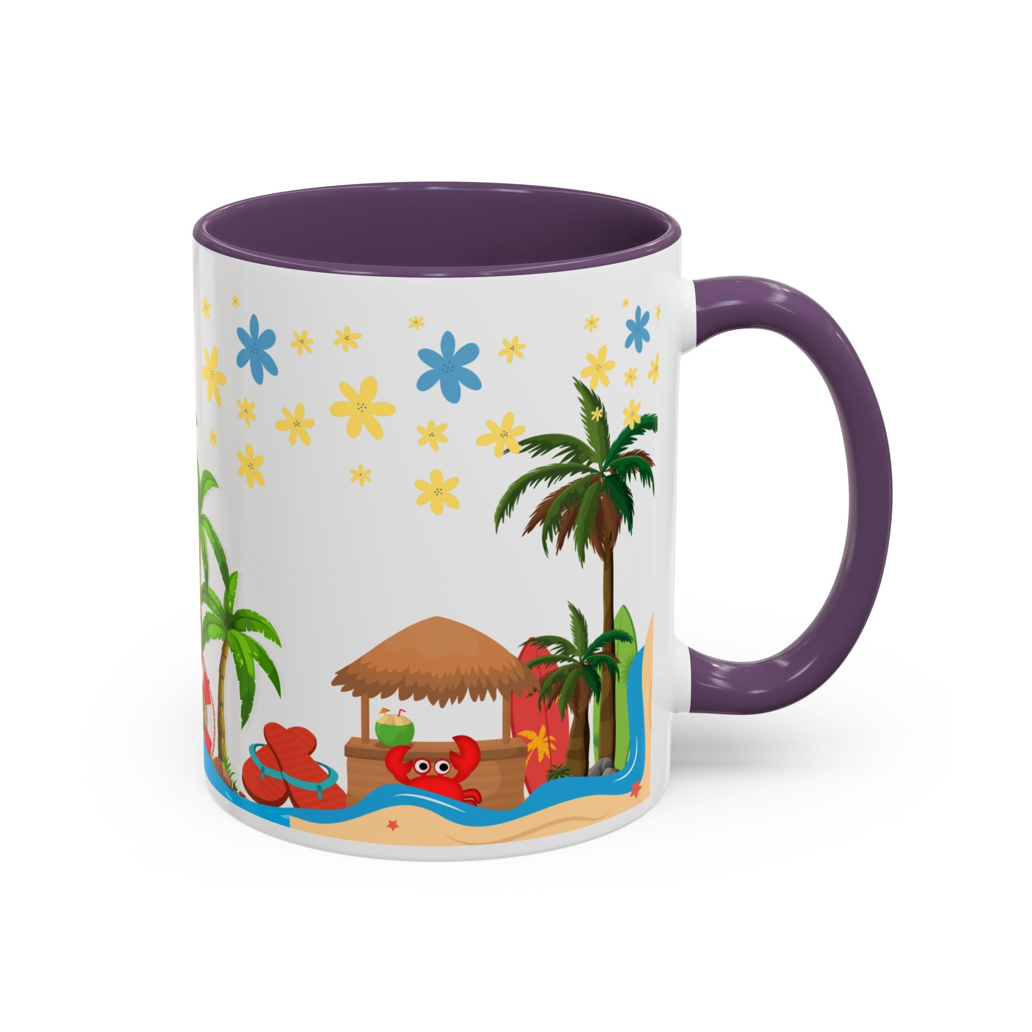 🌴 Tropical Beach Mug ☕ (11/15oz)