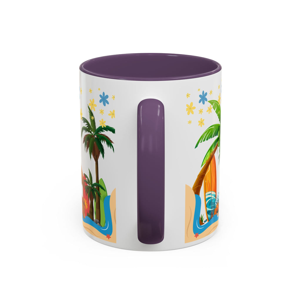 🌴 Tropical Beach Mug ☕ (11/15oz)