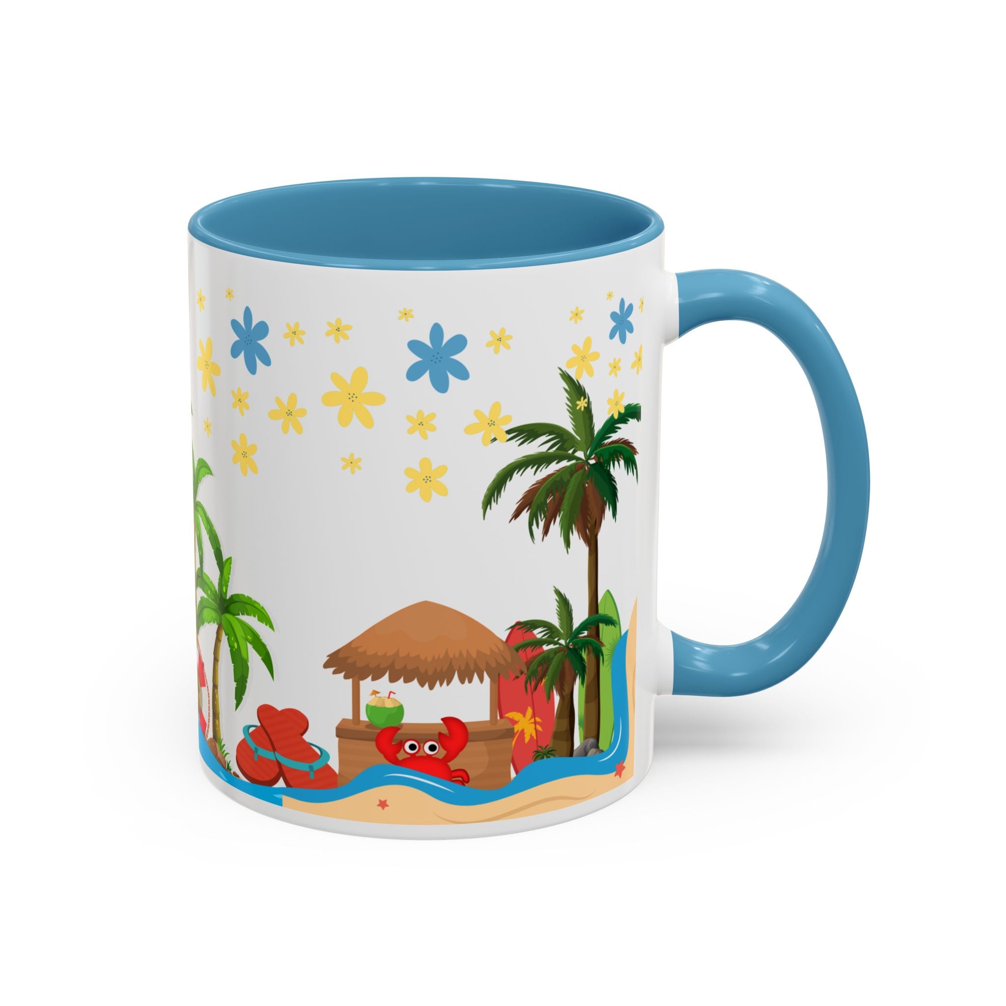 🌴 Tropical Beach Mug ☕ (11/15oz)