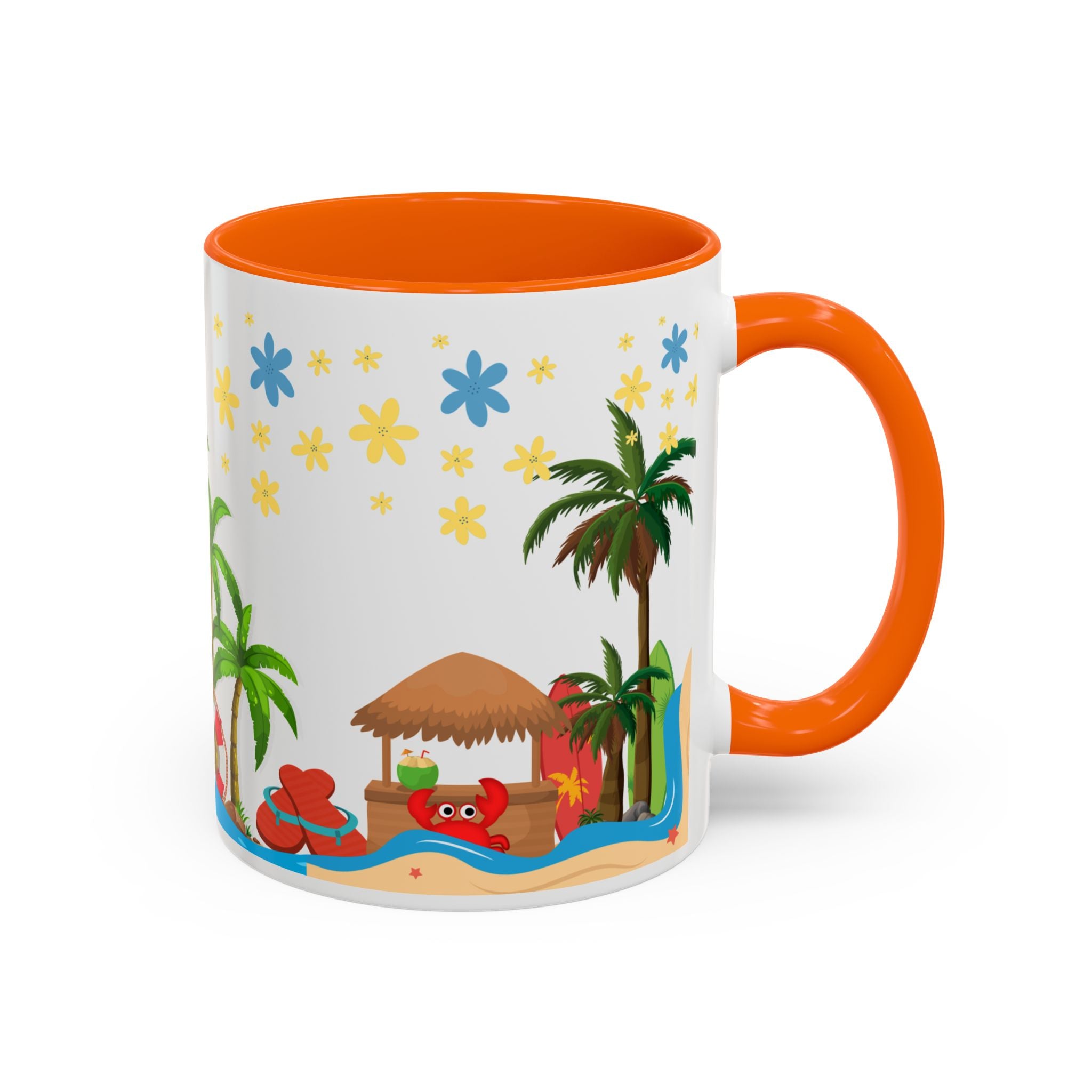 🌴 Tropical Beach Mug ☕ (11/15oz)