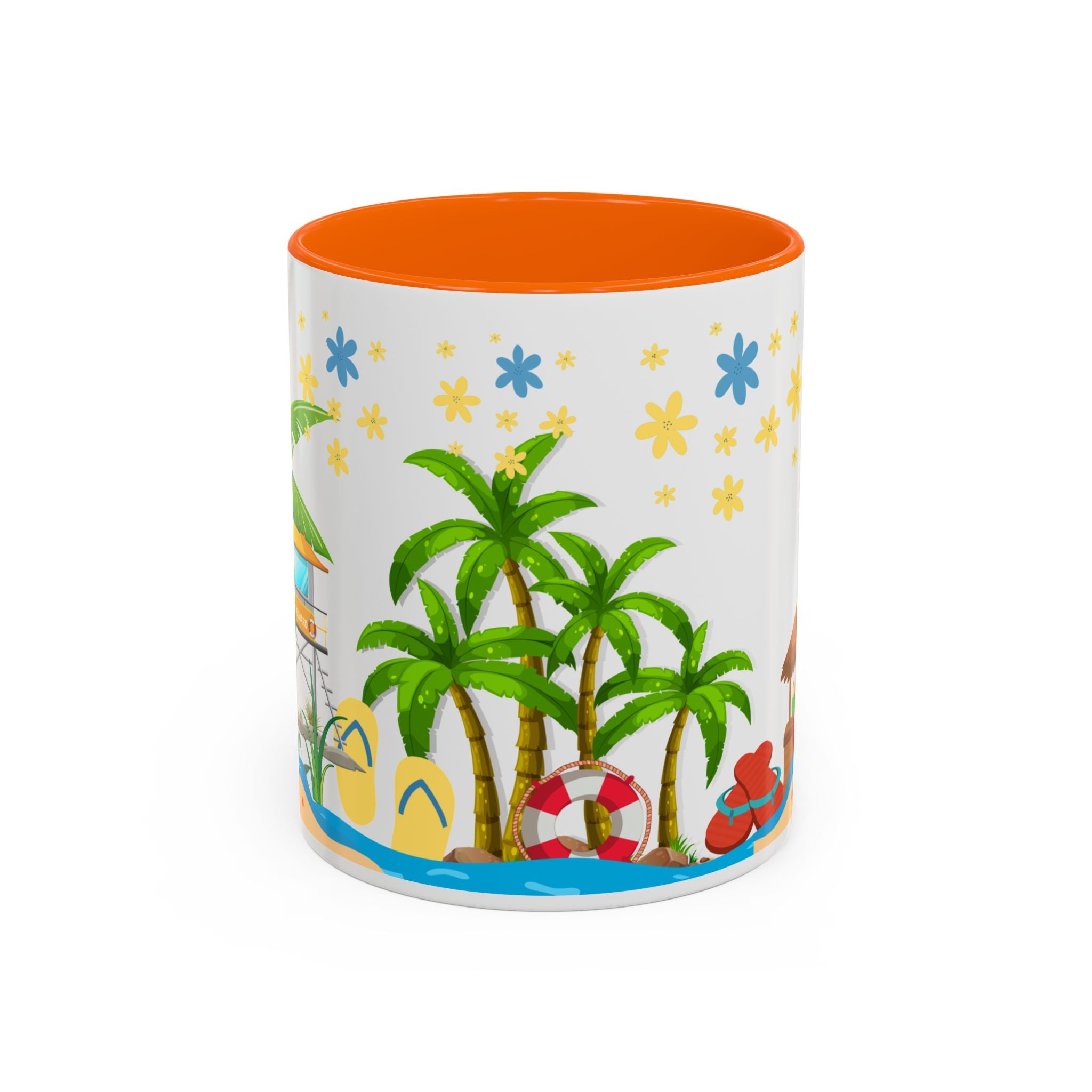 🌴 Tropical Beach Mug ☕ (11/15oz)
