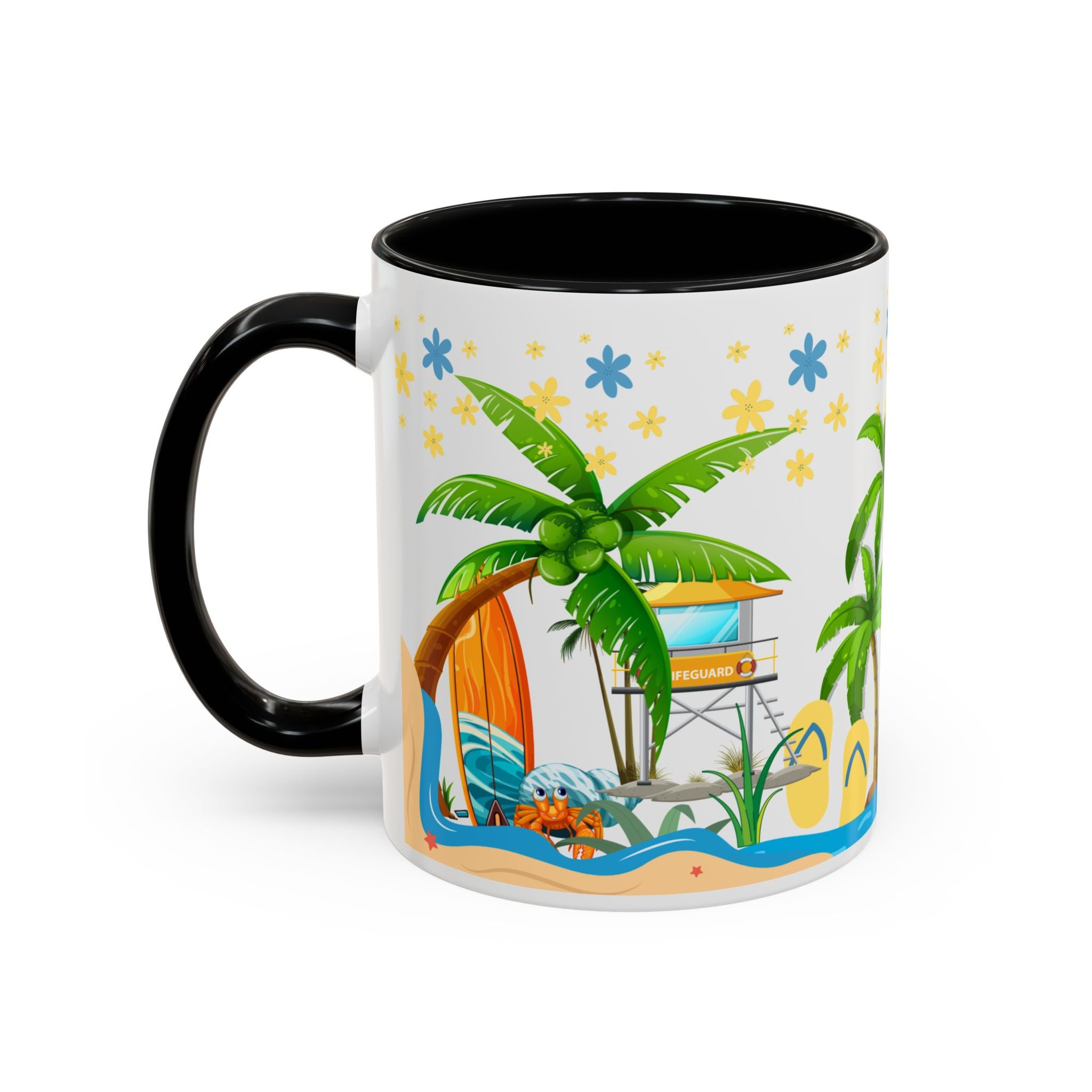 🌴 Tropical Beach Mug ☕ (11/15oz)