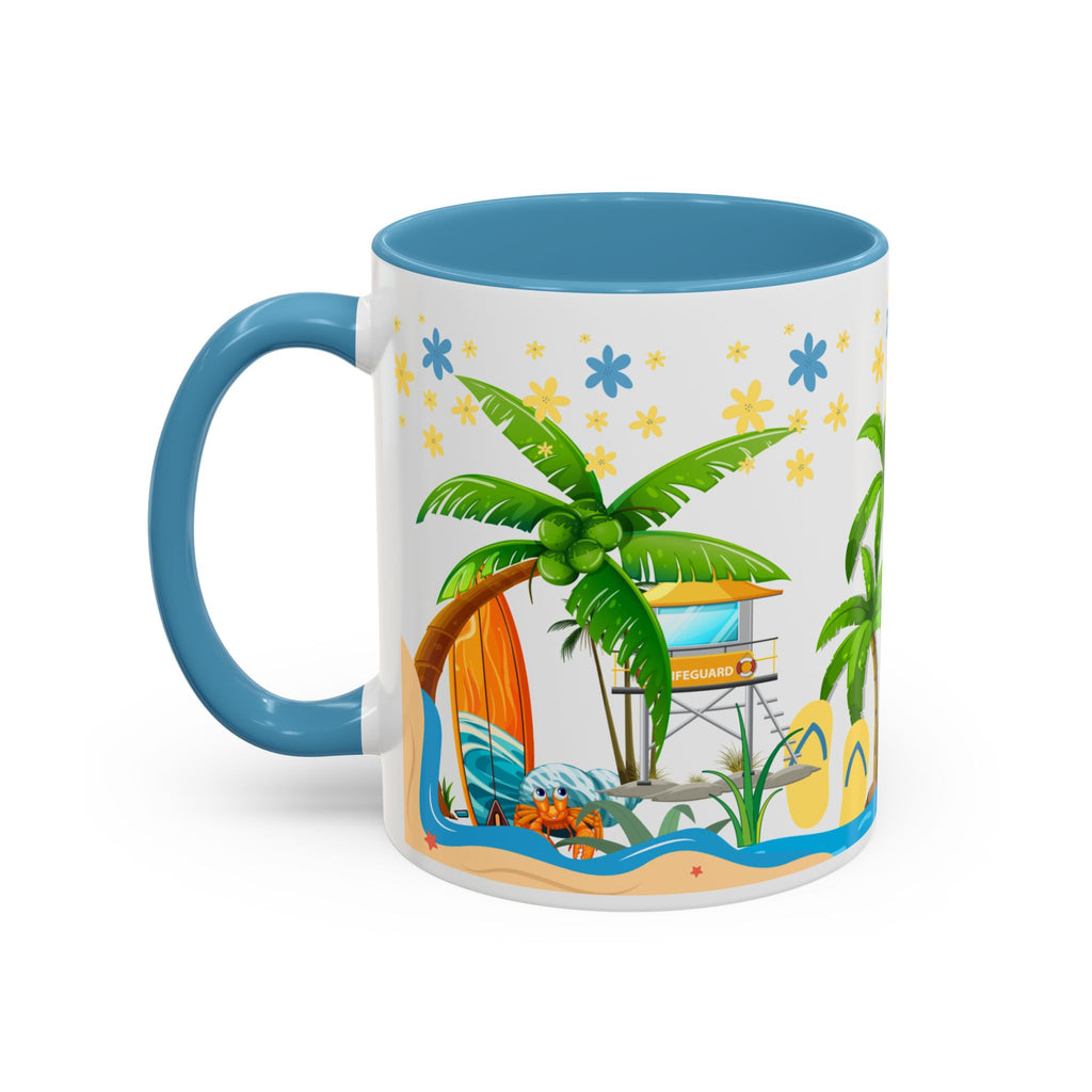 🌴 Tropical Beach Mug ☕ (11/15oz)