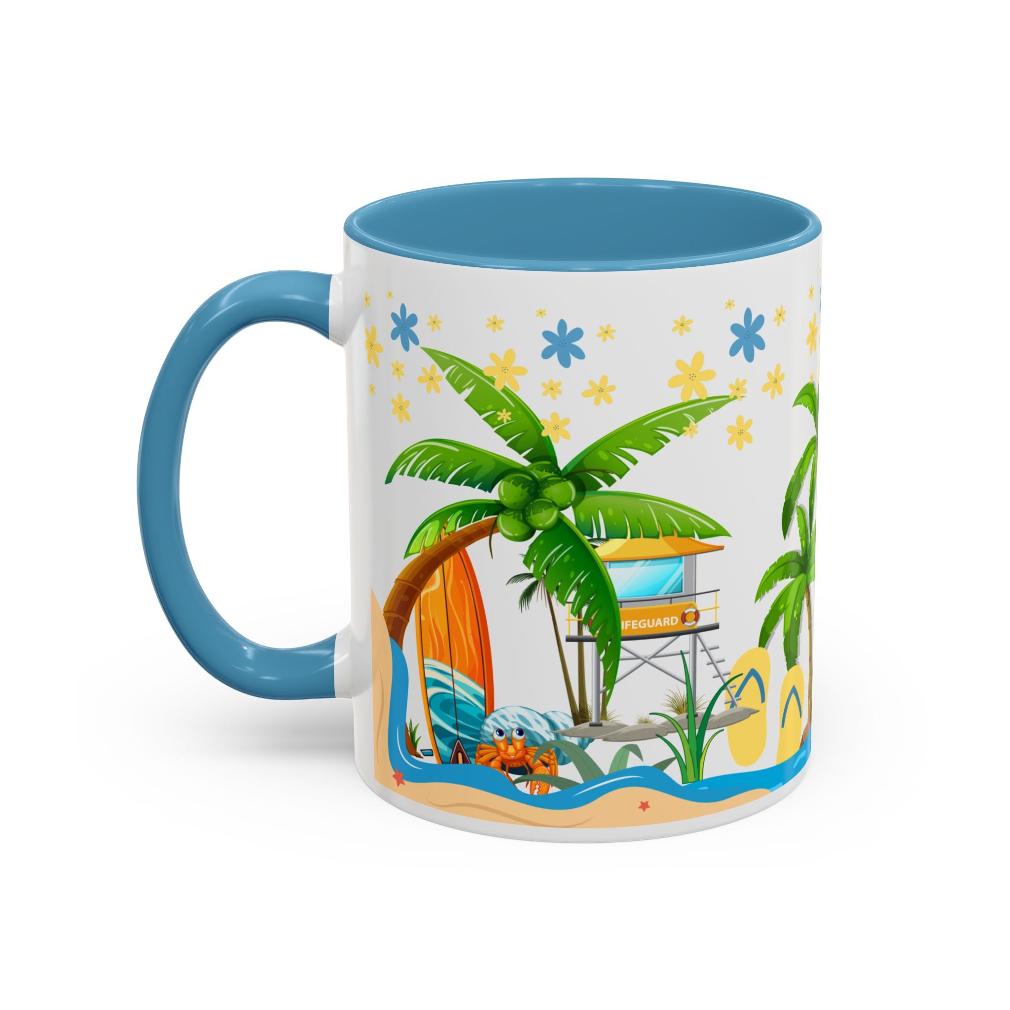 🌴 Tropical Beach Mug ☕ (11/15oz)