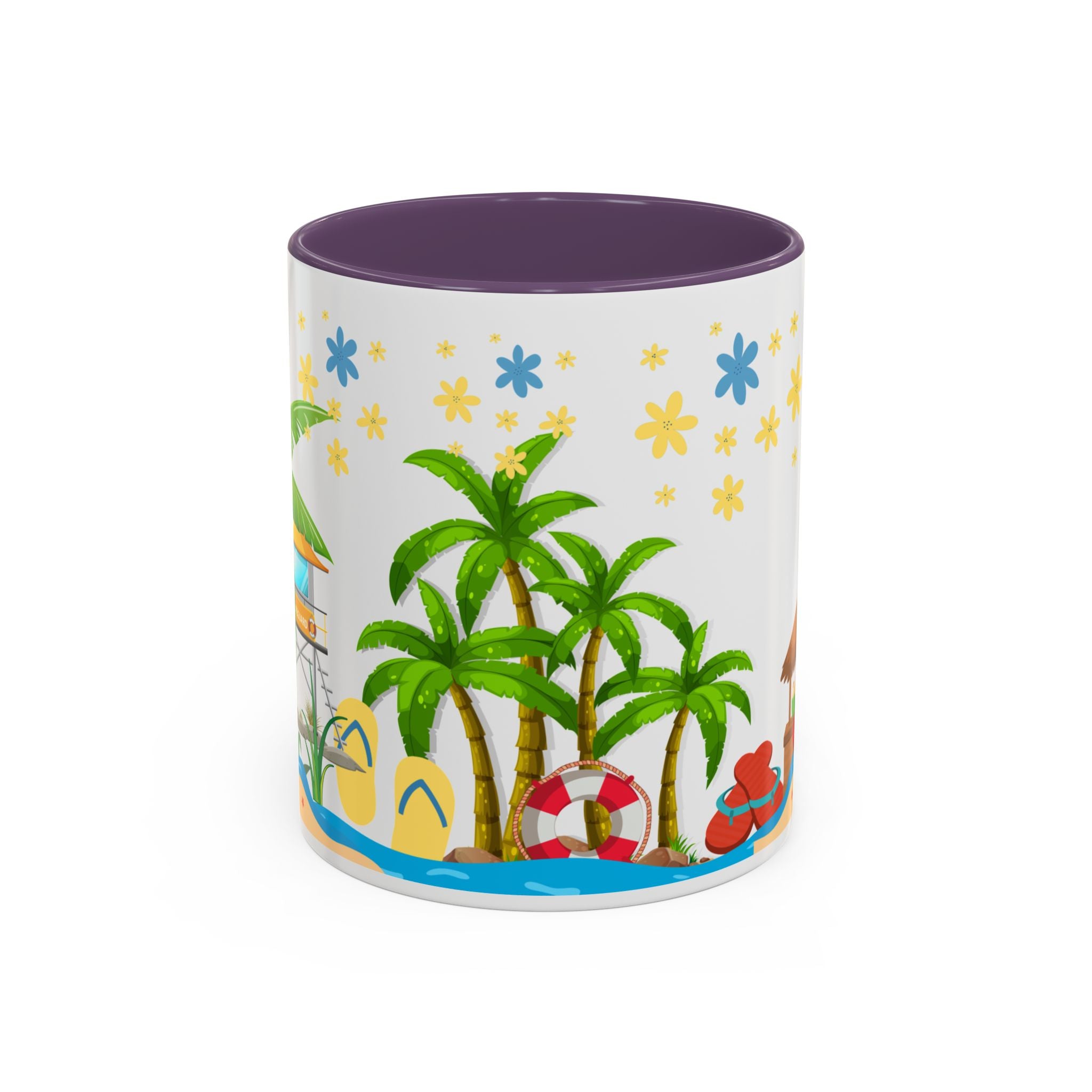 🌴 Tropical Beach Mug ☕ (11/15oz)