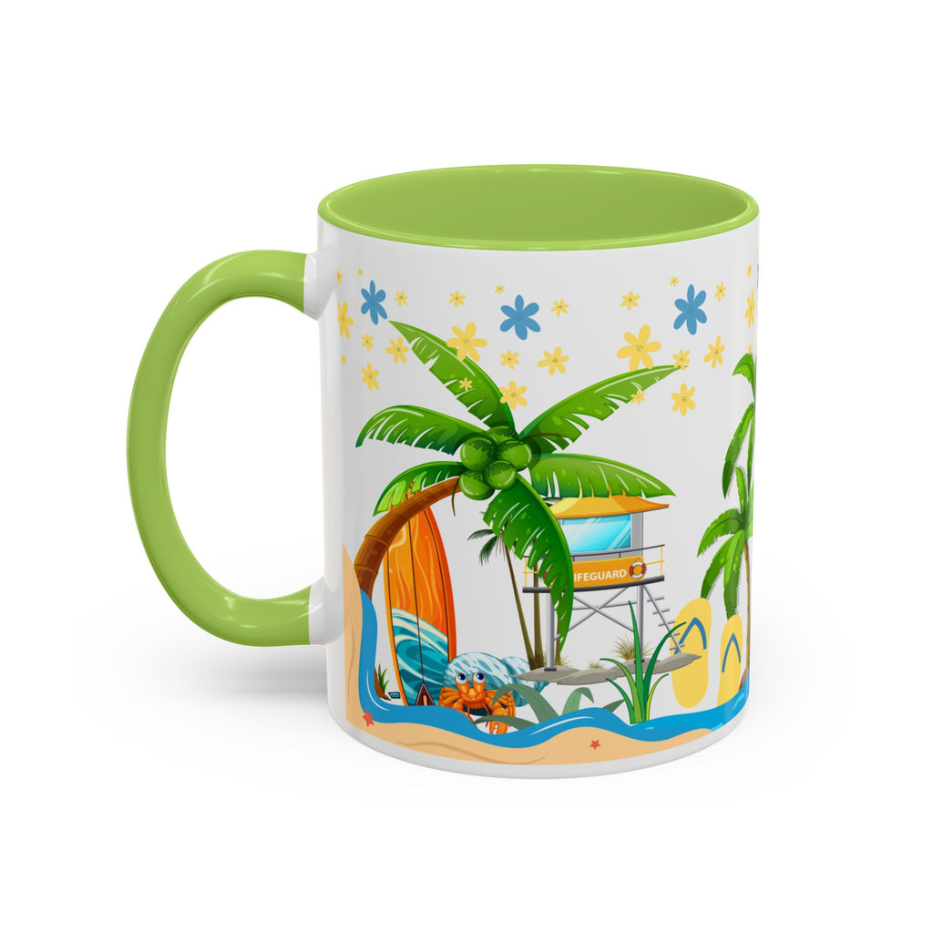 🌴 Tropical Beach Mug ☕ (11/15oz)