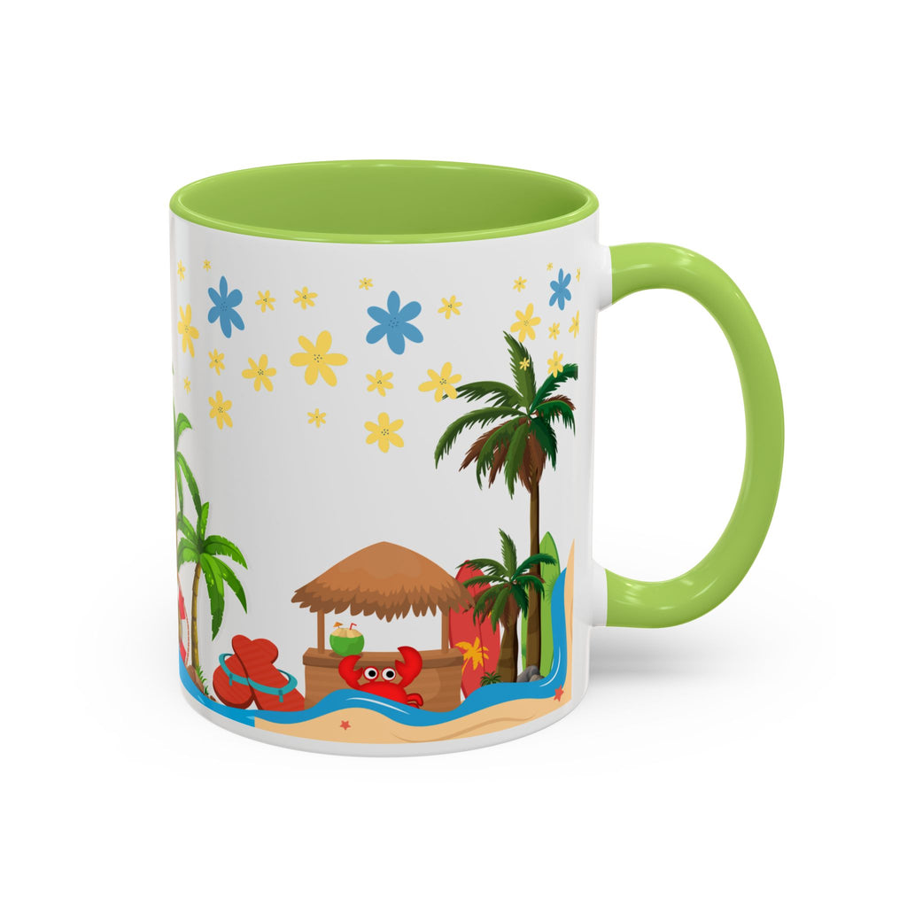 🌴 Tropical Beach Mug ☕ (11/15oz)