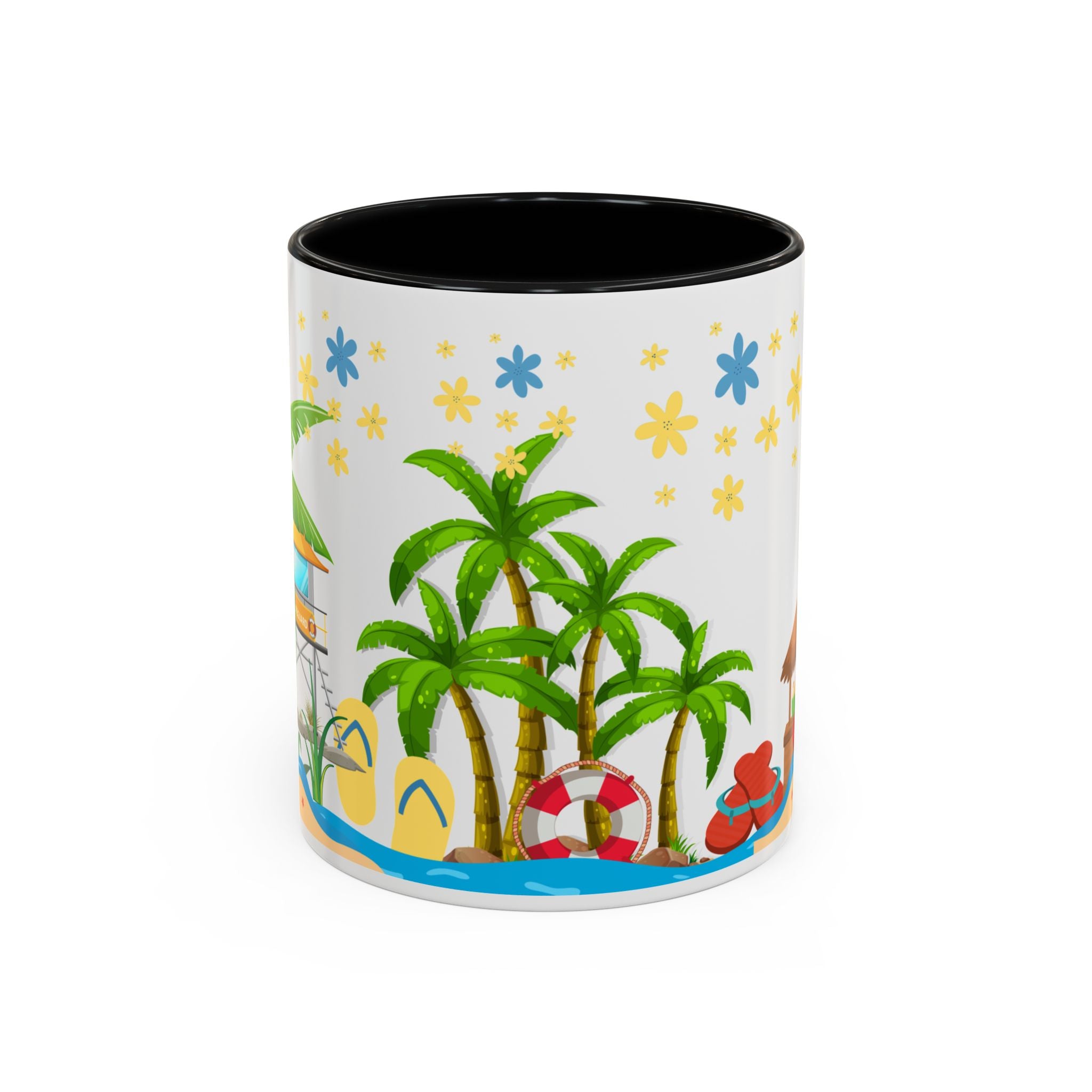 🌴 Tropical Beach Mug ☕ (11/15oz)