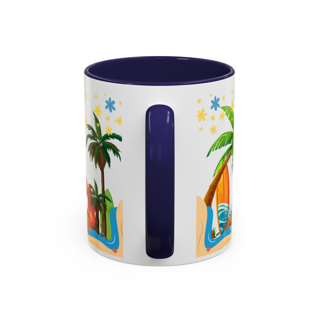 🌴 Tropical Beach Mug ☕ (11/15oz)