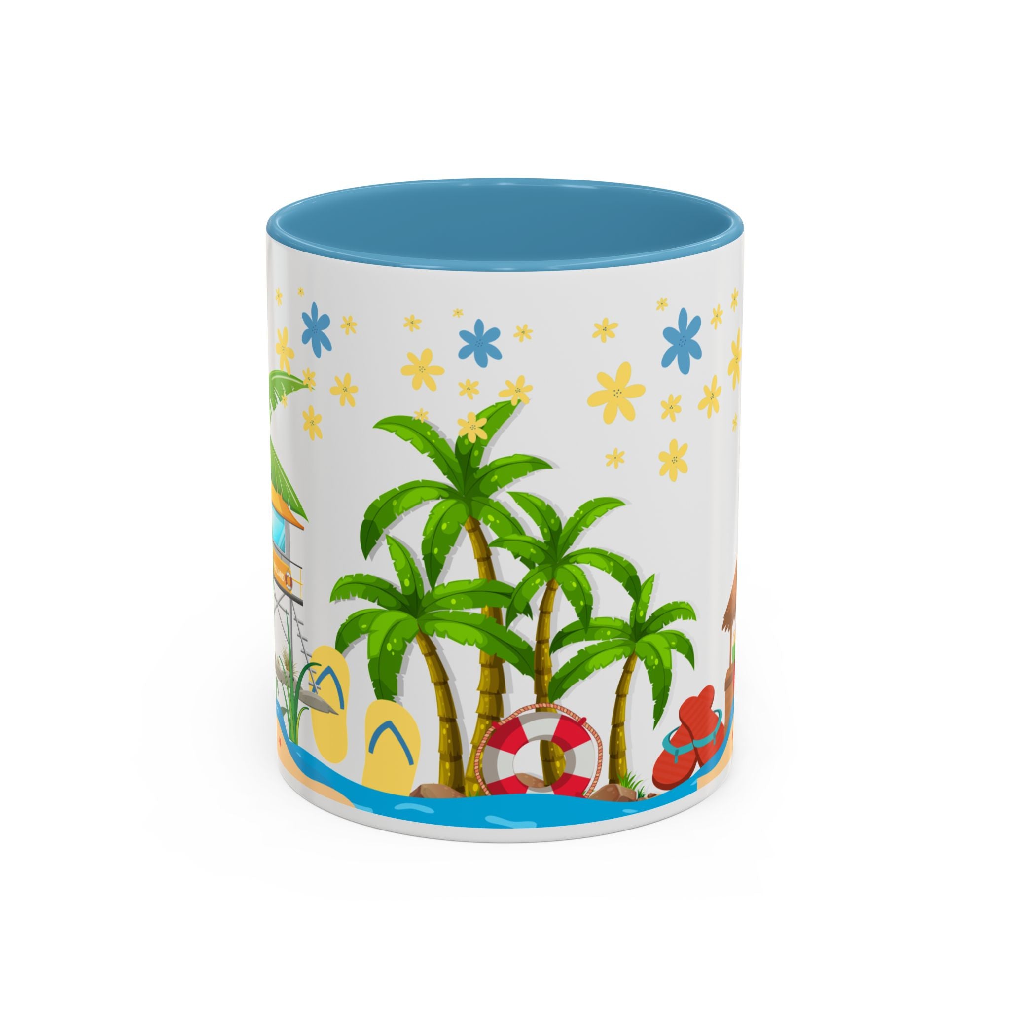 🌴 Tropical Beach Mug ☕ (11/15oz)