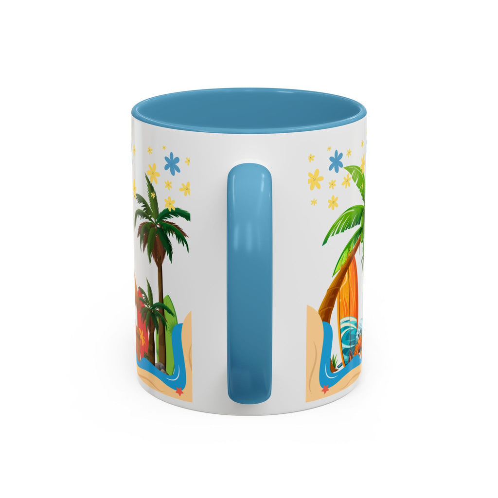 🌴 Tropical Beach Mug ☕ (11/15oz)
