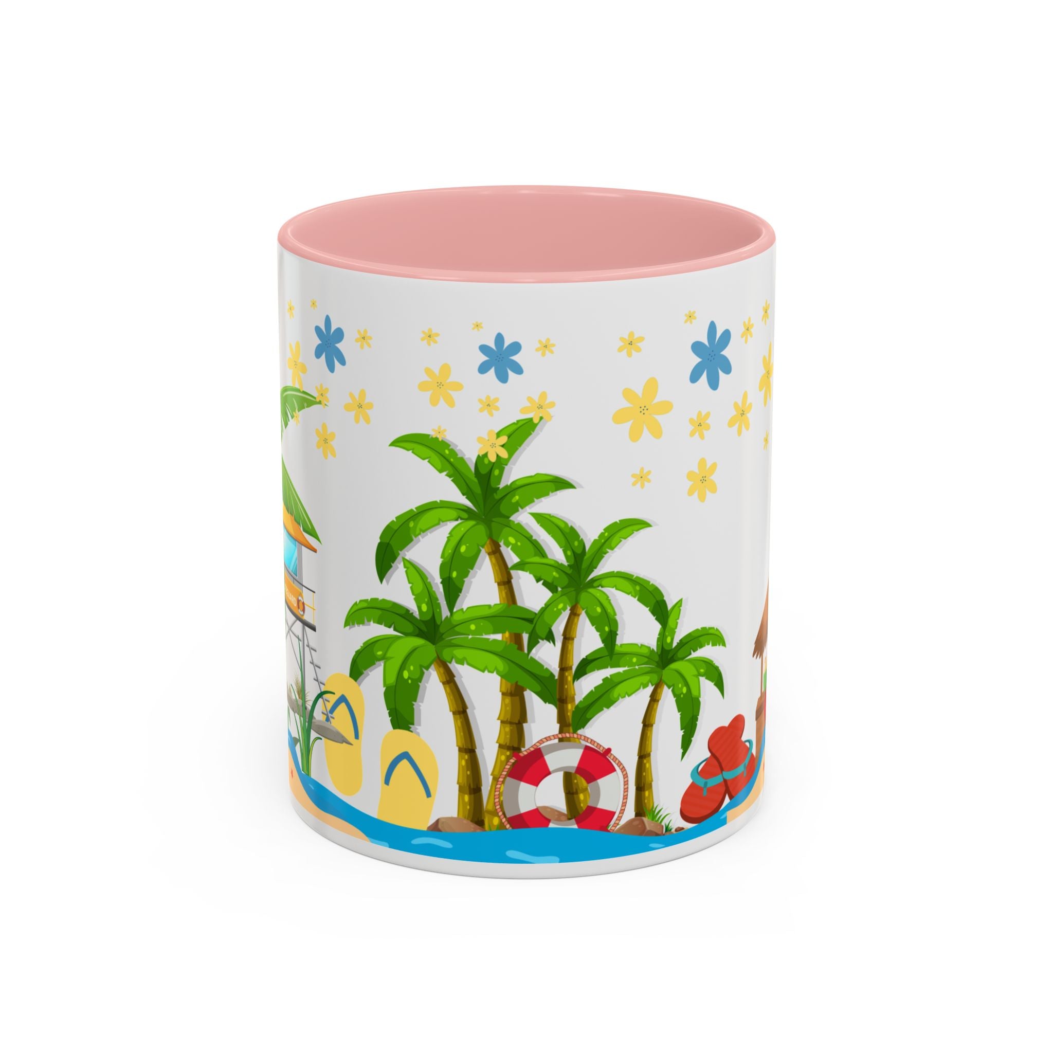 🌴 Tropical Beach Mug ☕ (11/15oz)