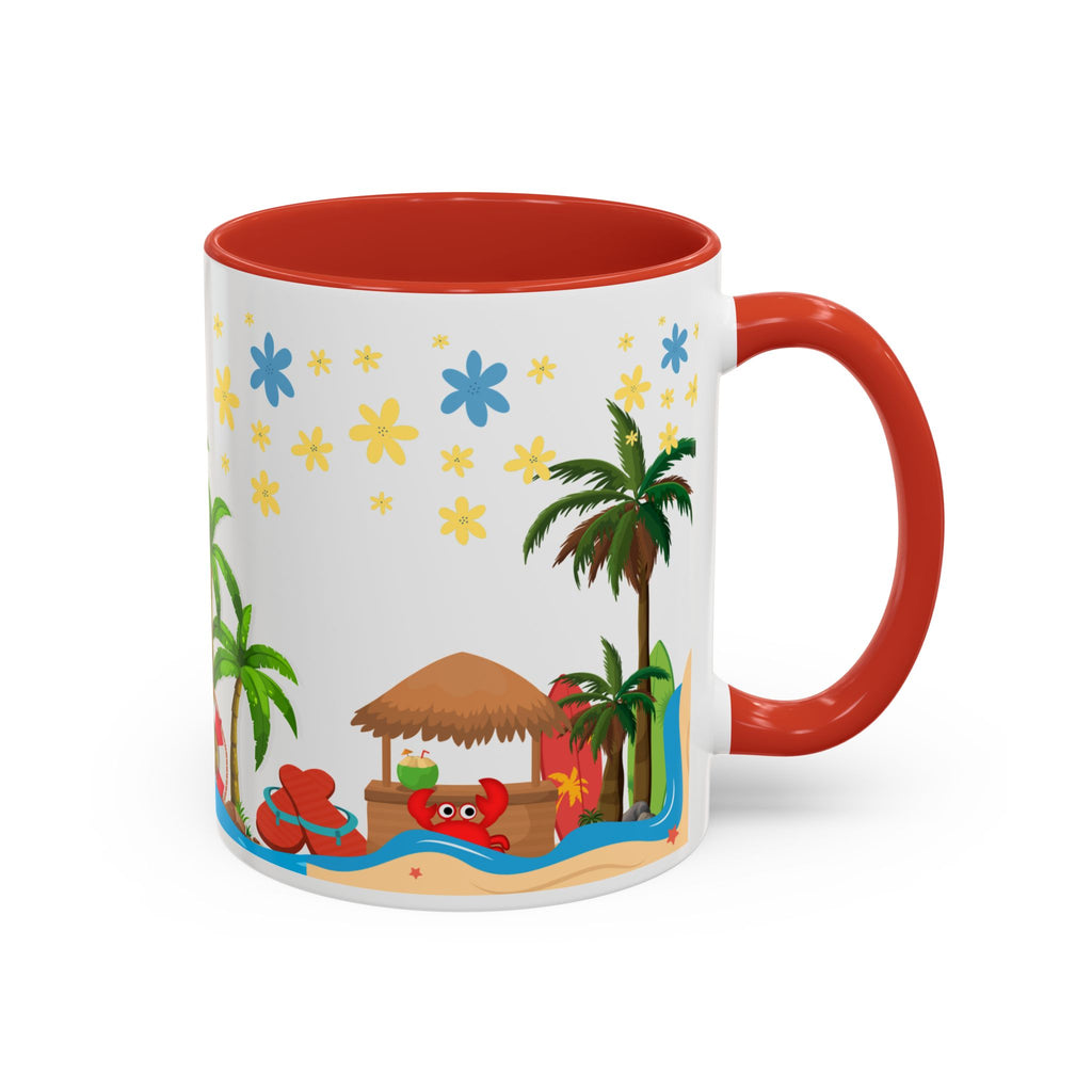 🌴 Tropical Beach Mug ☕ (11/15oz)