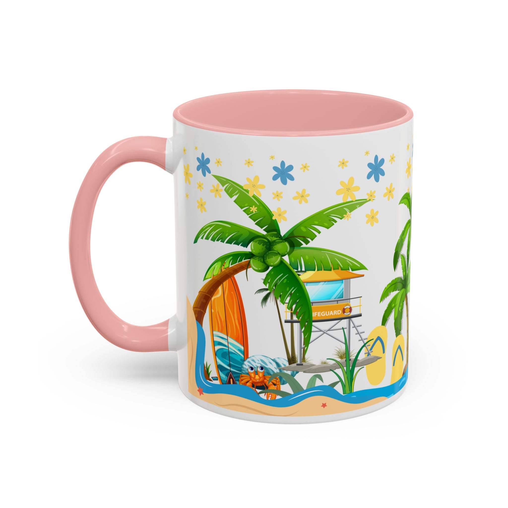 🌴 Tropical Beach Mug ☕ (11/15oz)